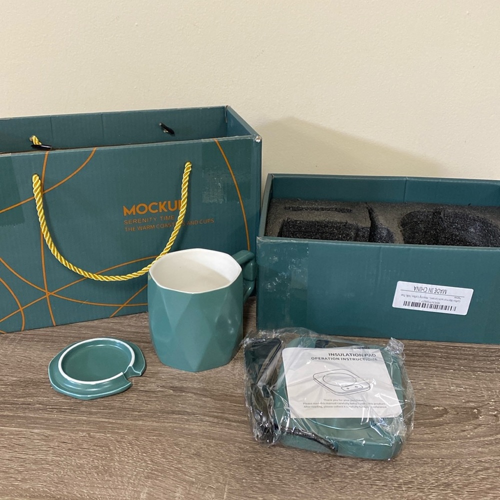 Coaster warmer and mug new gift